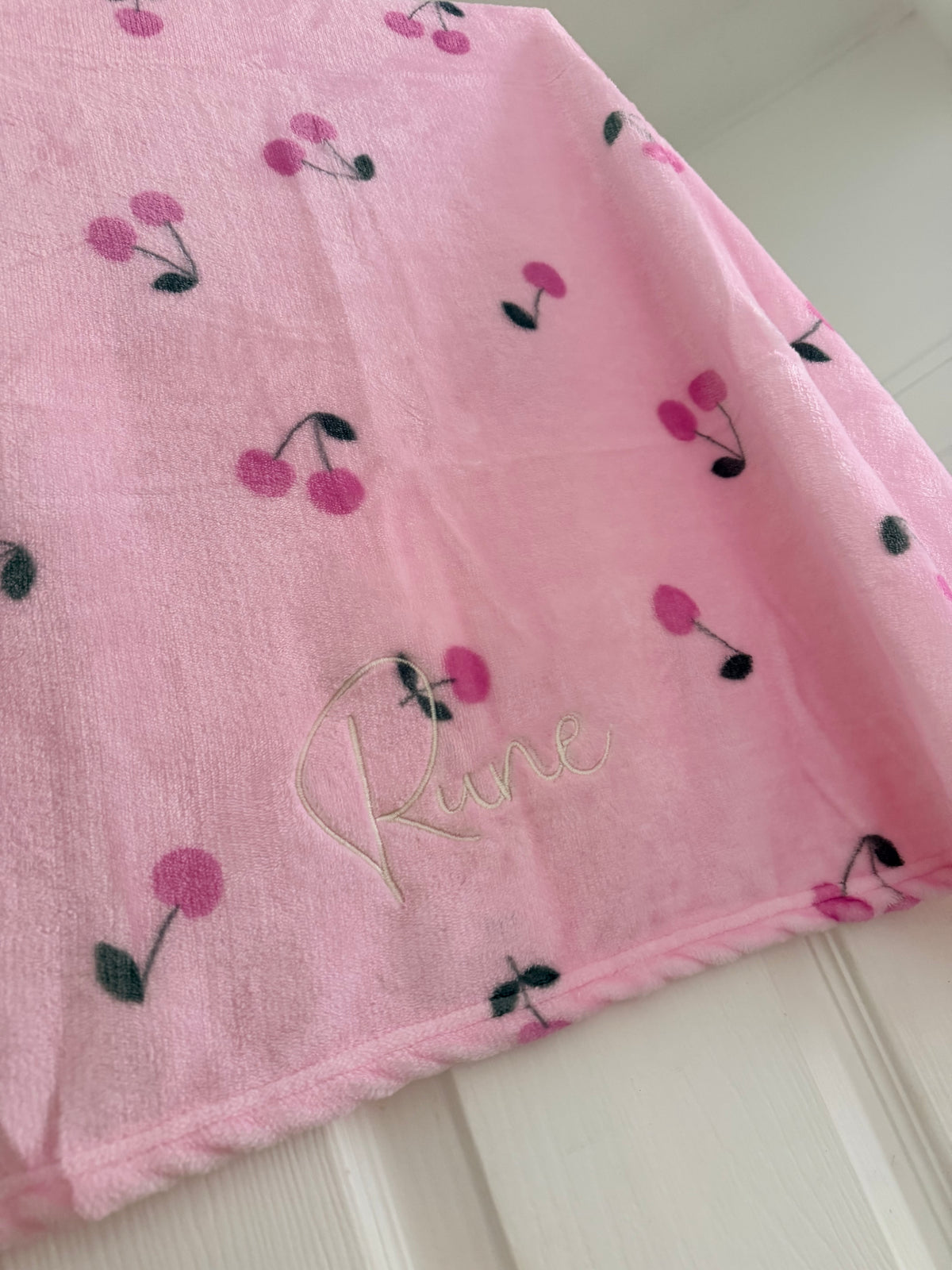 Cherry Personalised Blanket