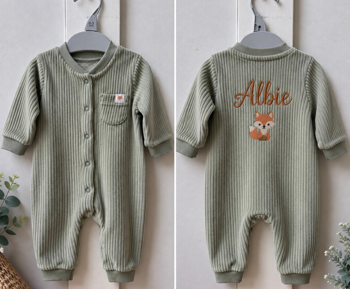 Personalised Fox romper