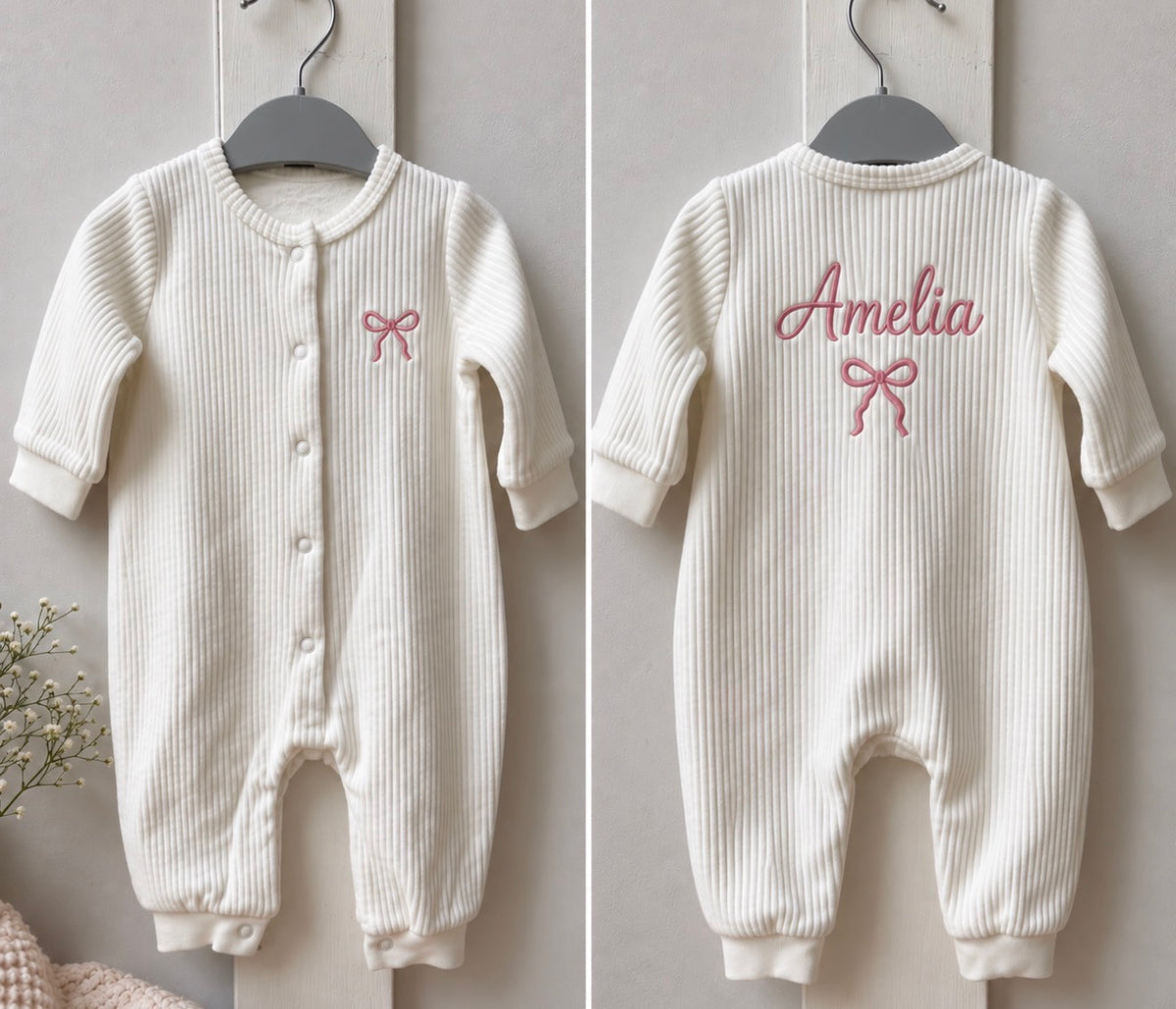 Personalised Bow Romper