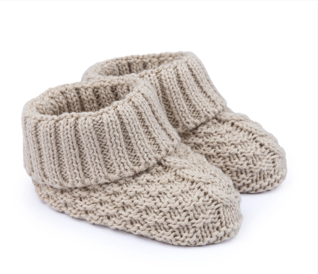 Premium cotton knitted booties