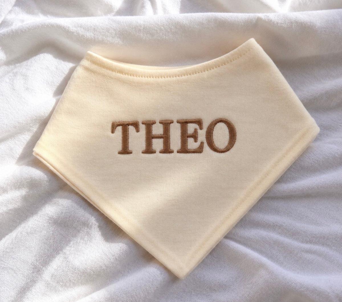 Cream Bandana Bib