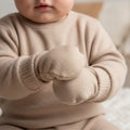 Brushed cotton mittens