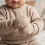 Brushed cotton mittens