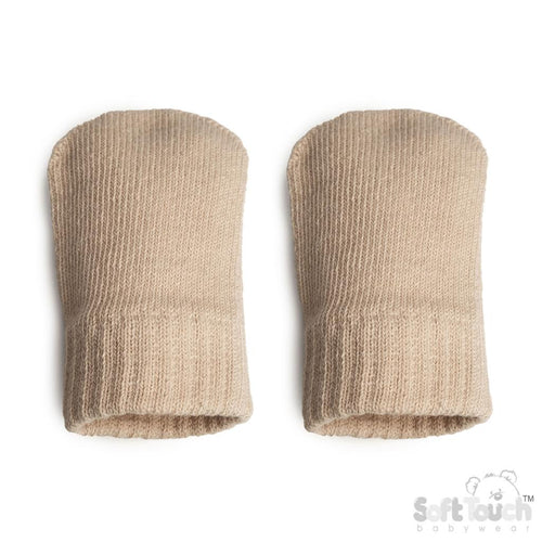 Brushed cotton mittens