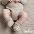 Premium cotton knitted booties