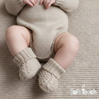 Premium cotton knitted booties