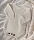 White Knitted Romper