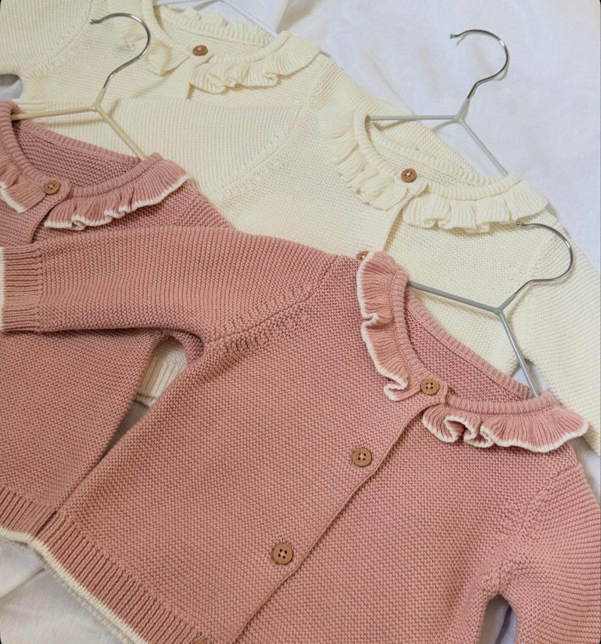 Pink Frilly Cardigan